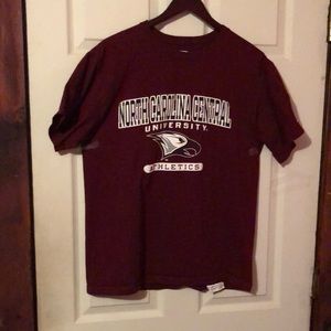 North Carolina Central University Eagles Maroon T-Shirt Mens Medium M Durham NC